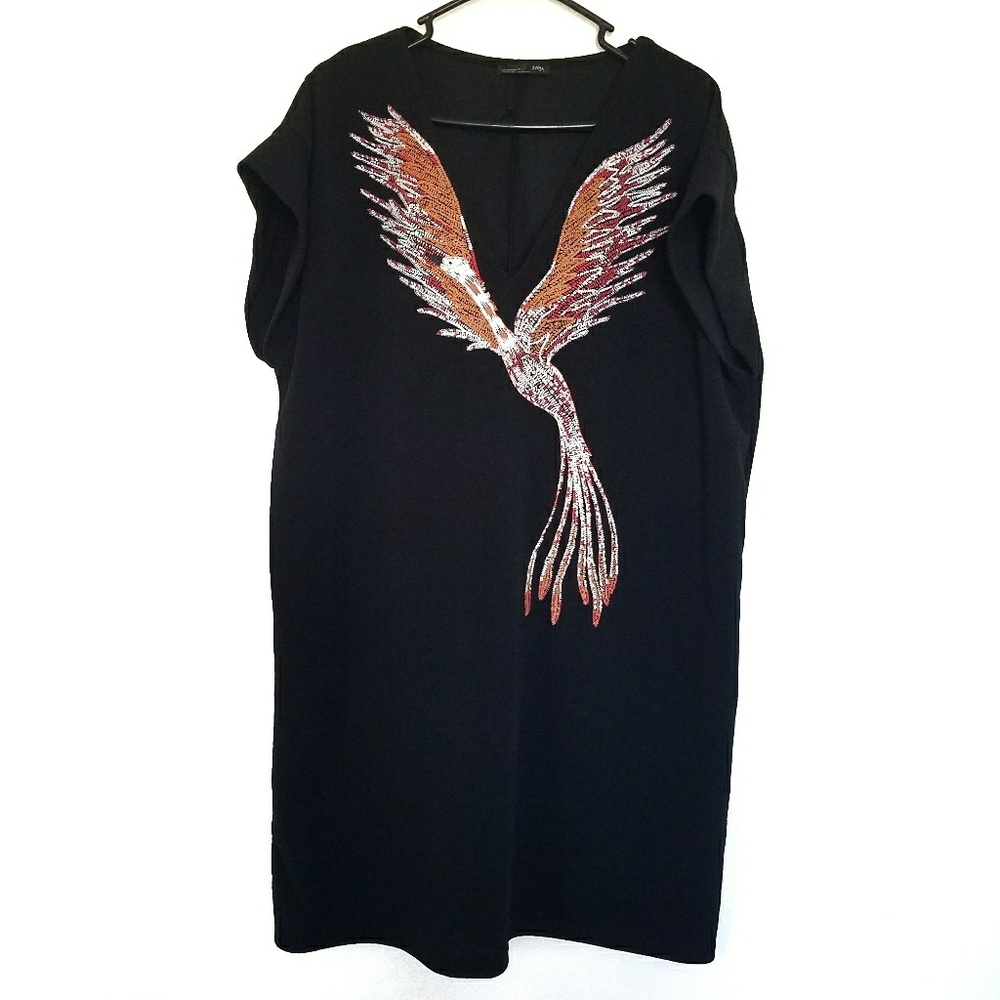 Black Embellished Dress - Picture 6 of 8